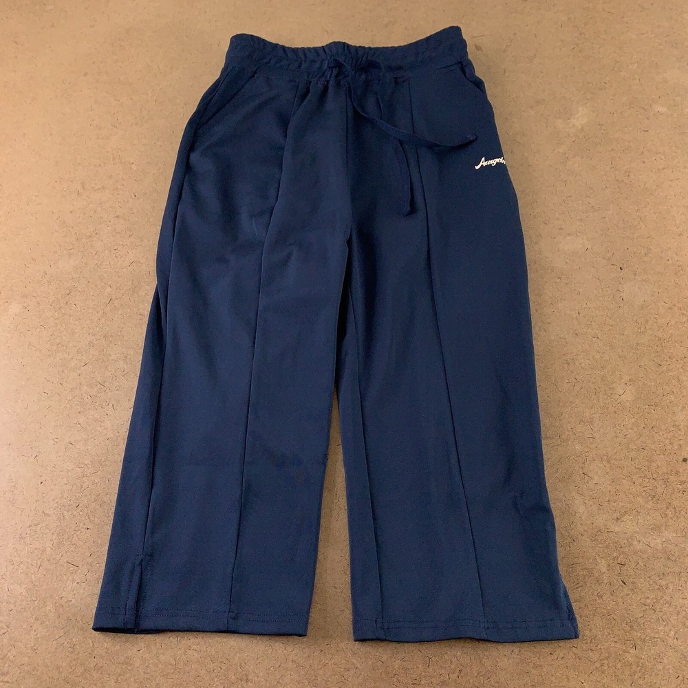 Aurgelmir Women's SizeSmall Navy Casual Elastic Waist Drawstring Capri Pants New